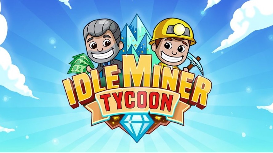 Idle Miner Tycoon Background with Game's Icon
