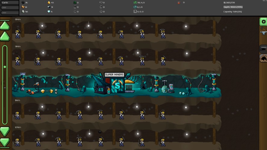 A screenshot of Mr. Mine Idle