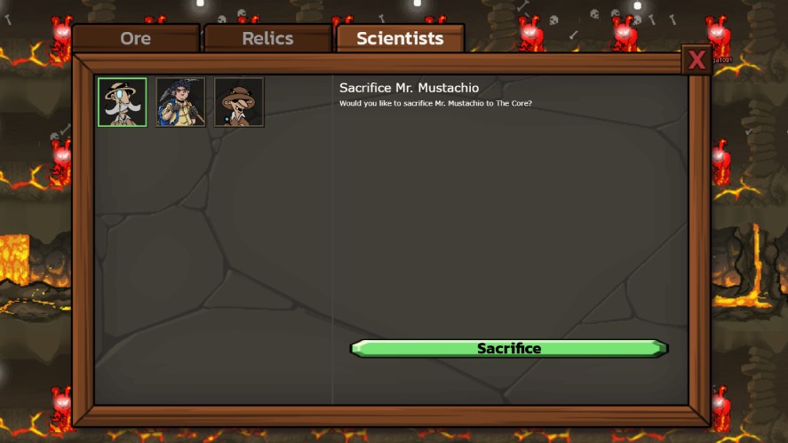 Sacrificing resources in the Core