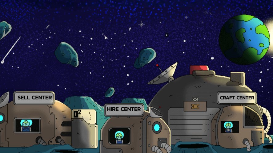 Mr. Mine's mining station on the Moon
